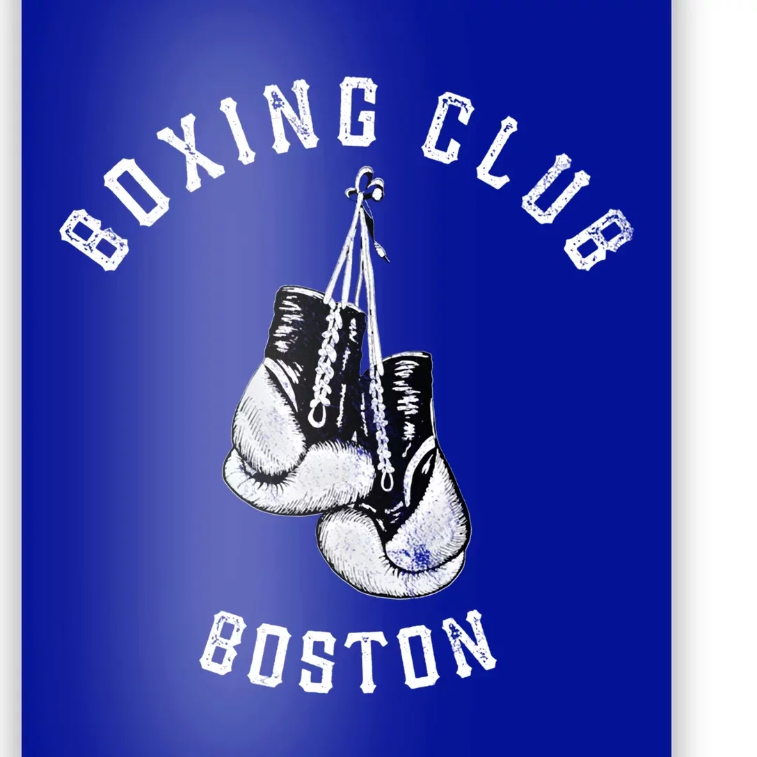 Boxing Club Gift Boston Gloves Fighter Gift Poster