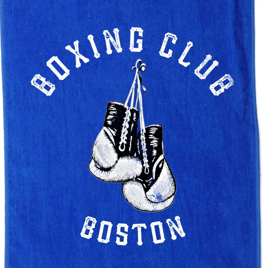 Boxing Club Gift Boston Gloves Fighter Gift Platinum Collection Golf Towel