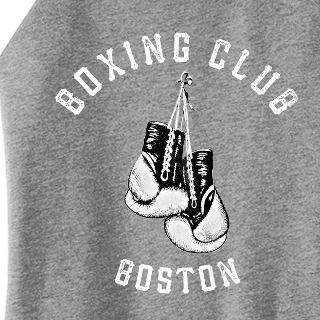 Boxing Club Gift Boston Gloves Fighter Gift Women’s Perfect Tri Rocker Tank