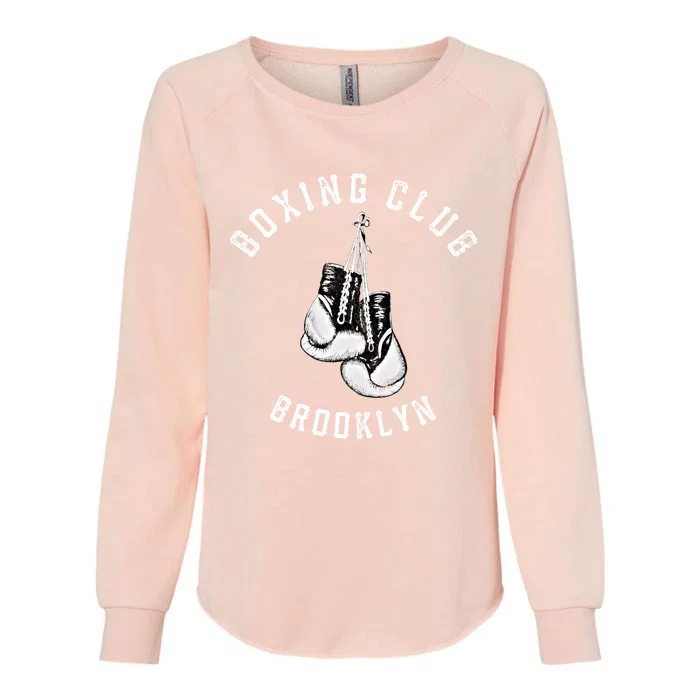 Boxing Club Gift Brooklyn Gloves Fighter New York City Gift Womens California Wash Sweatshirt