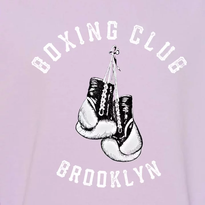 Boxing Club Gift Brooklyn Gloves Fighter New York City Gift Garment-Dyed Sweatshirt