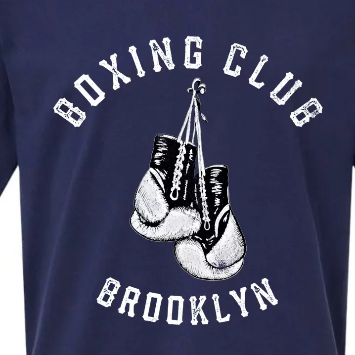 Boxing Club Gift Brooklyn Gloves Fighter New York City Gift Sueded Cloud Jersey T-Shirt