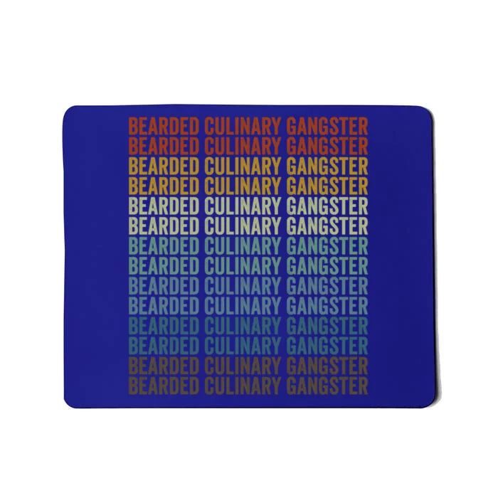 Bearded Culinary Gangster Chef Cooking Culinary Gangster Gift Mousepad