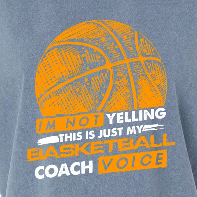 Basketball Coach Gift Idea Funny Saying Coaching Great Gift Garment-Dyed Women's Muscle Tee