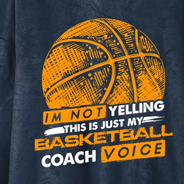 Basketball Coach Gift Idea Funny Saying Coaching Great Gift Hooded Wearable Blanket