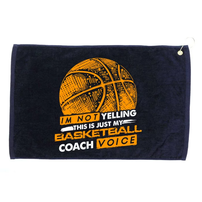 Basketball Coach Gift Idea Funny Saying Coaching Great Gift Grommeted Golf Towel