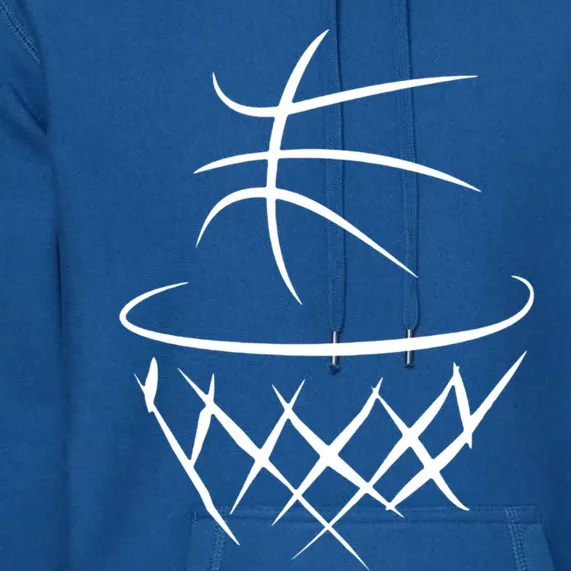 Basketball Cute Gift Sport Basketball Coach Basketball Players Gift Premium Hoodie