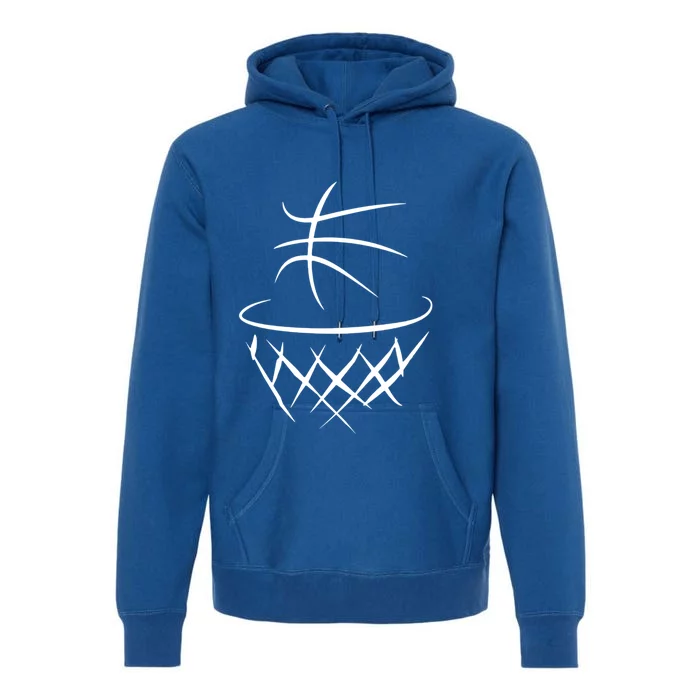 Basketball Cute Gift Sport Basketball Coach Basketball Players Gift Premium Hoodie