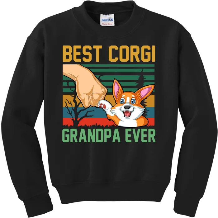 Best Corgi Grandpa Ever Kids Sweatshirt