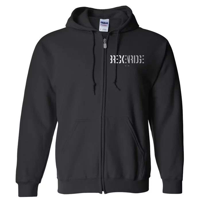 Breckenridge Colorado Graphic Ski Full Zip Hoodie