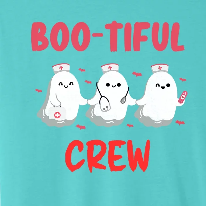 Boo Crew Ghost Halloween Paramedic Nurse Spooky Costume Cute Gift ChromaSoft Performance T-Shirt