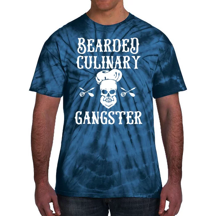 Bearded Culinary Gangster Vintage Cooking Guru Tie-Dye T-Shirt