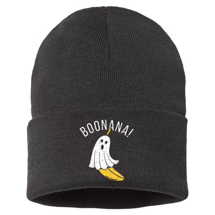 Boonana Cute Ghost Banana Halloween Costume Sustainable Knit Beanie