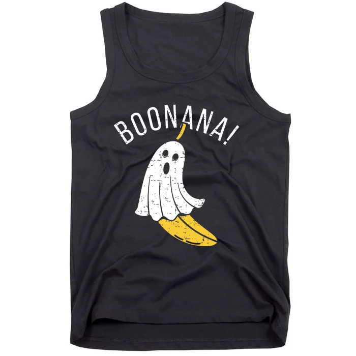 Boonana Cute Ghost Banana Halloween Costume Tank Top