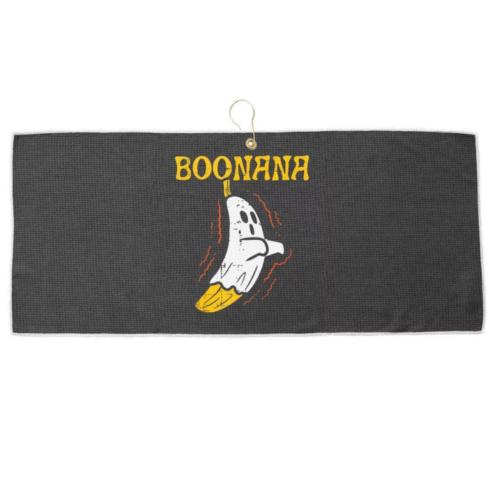 Boonana Cute Ghost Banana Halloween Costume Large Microfiber Waffle Golf Towel