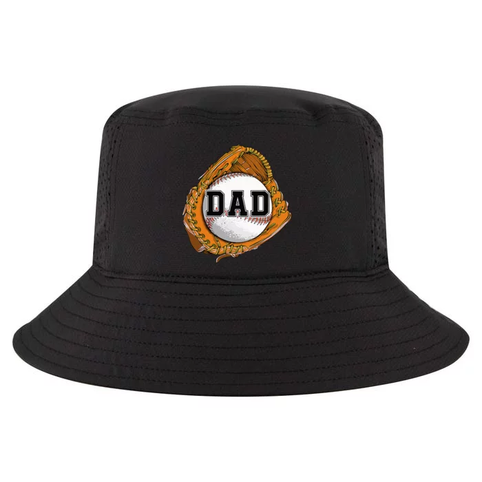 Baseball Catch Glove Baseball Dad Baseball Daddy Fathers Day Cool Comfort Performance Bucket Hat