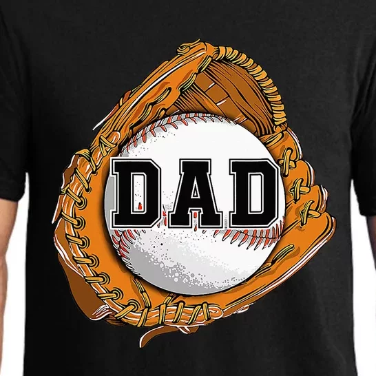 Baseball Catch Glove Baseball Dad Baseball Daddy Fathers Day Pajama Set