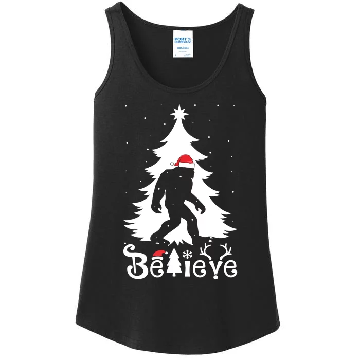 Bigfoot Christmas Gifts For Boy Girls Funny Christmas Ladies Essential Tank