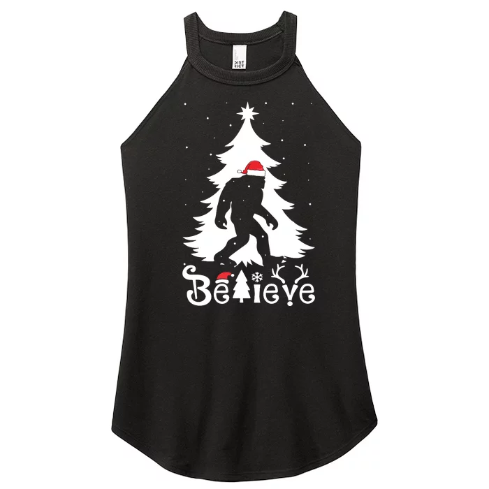 Bigfoot Christmas Gifts For Boy Girls Funny Christmas Women’s Perfect Tri Rocker Tank