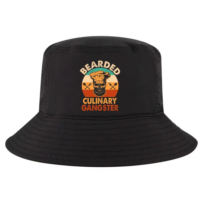 Bearded Culinary Gangster Cooking Funny BBQ Griller Chef Cool Comfort Performance Bucket Hat