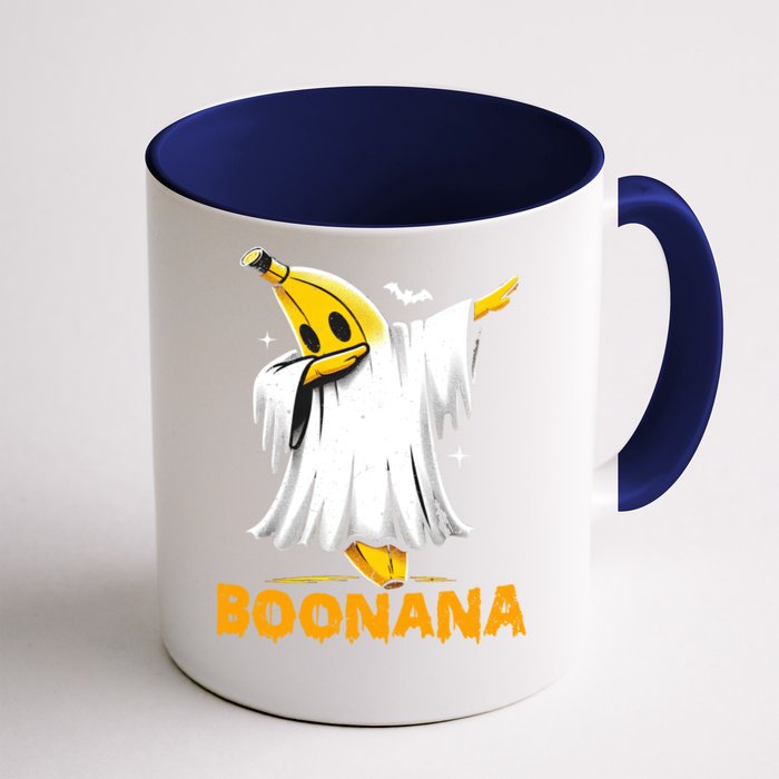 Boonana Cute Ghost Dabbing Funny Banana Halloween Cool Gift Front & Back Coffee Mug