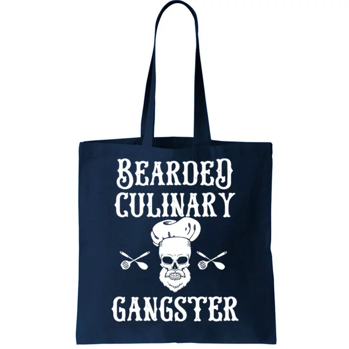 Bearded Culinary Gangster Vintage Cooking Guru Tote Bag