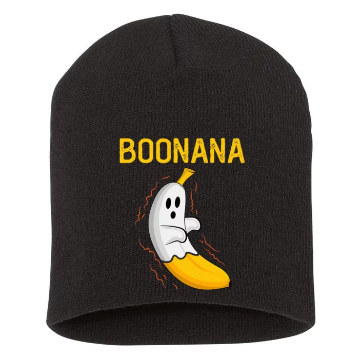 Boonana Cute Ghost Banana Halloween Short Acrylic Beanie