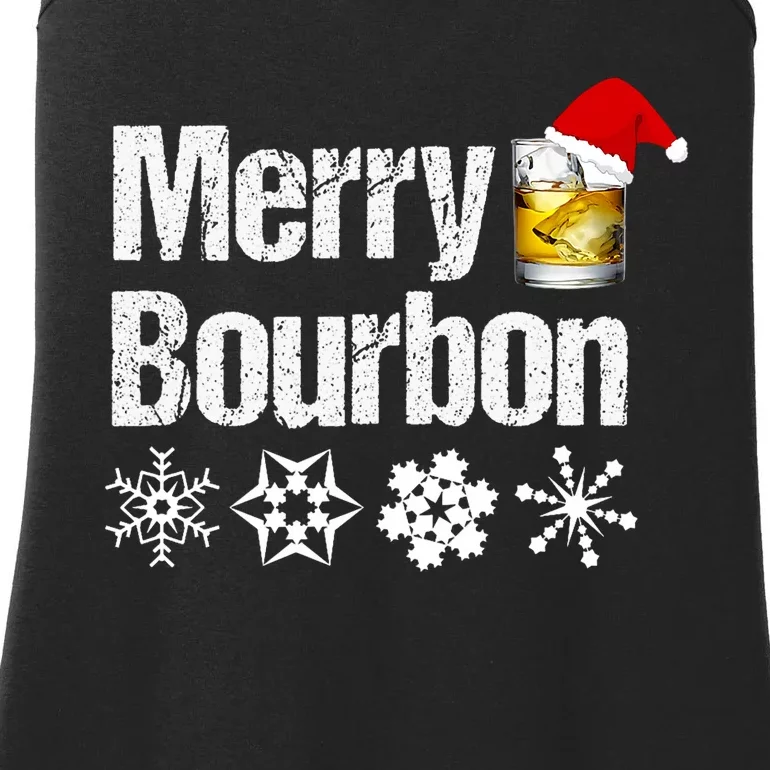 Bourbon Christmas Gift Merry Bourbon Ladies Essential Tank