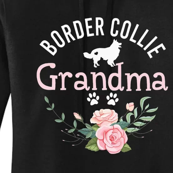 Border Collie Grandma Wo Cute Dog Lover Women's Pullover Hoodie