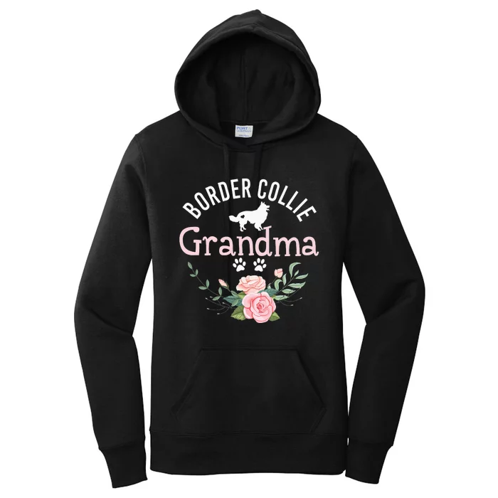 Border Collie Grandma Wo Cute Dog Lover Women's Pullover Hoodie