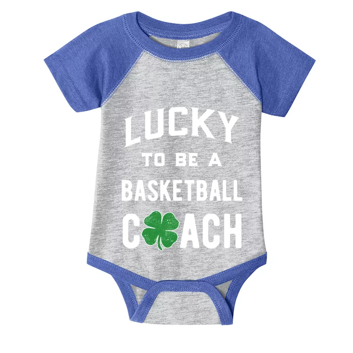 Basketball Coach Gift Lucky Irish St Patricks Day Gift Infant Baby Jersey Bodysuit