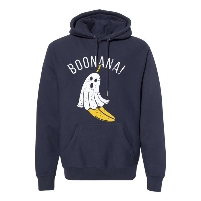 Boonana Cute Ghost Banana Halloween Costume Premium Hoodie