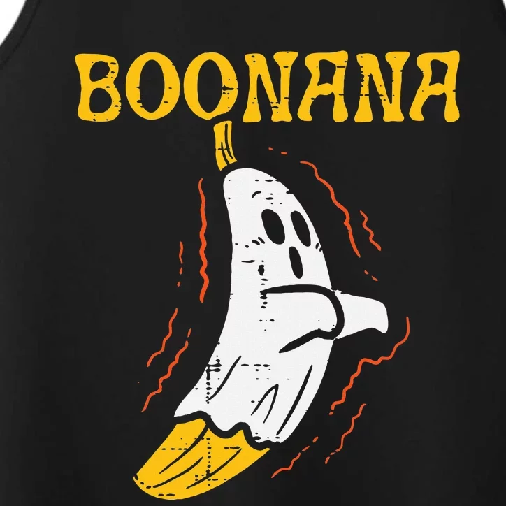 Boonana Cute Ghost Banana Halloween Performance Tank