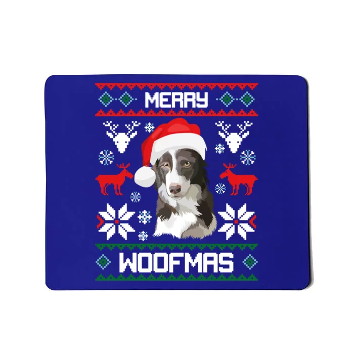 Border Collie Gift For Merry Christmas Woofmas Clothes Gift Mousepad