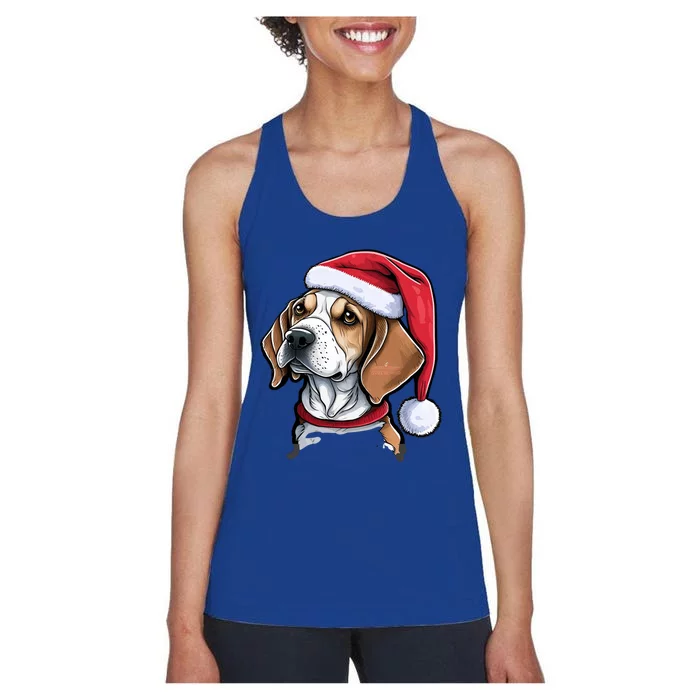 Beagle Christmas Gift Women's Racerback Tank