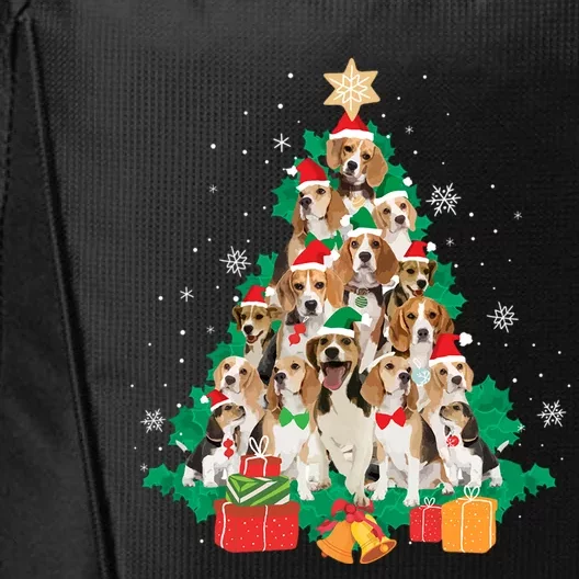 Beagle Christmas Gift City Backpack