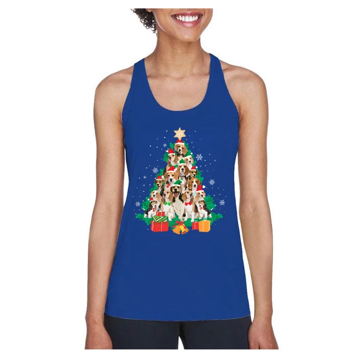 Beagle Christmas Gift Women's Racerback Tank