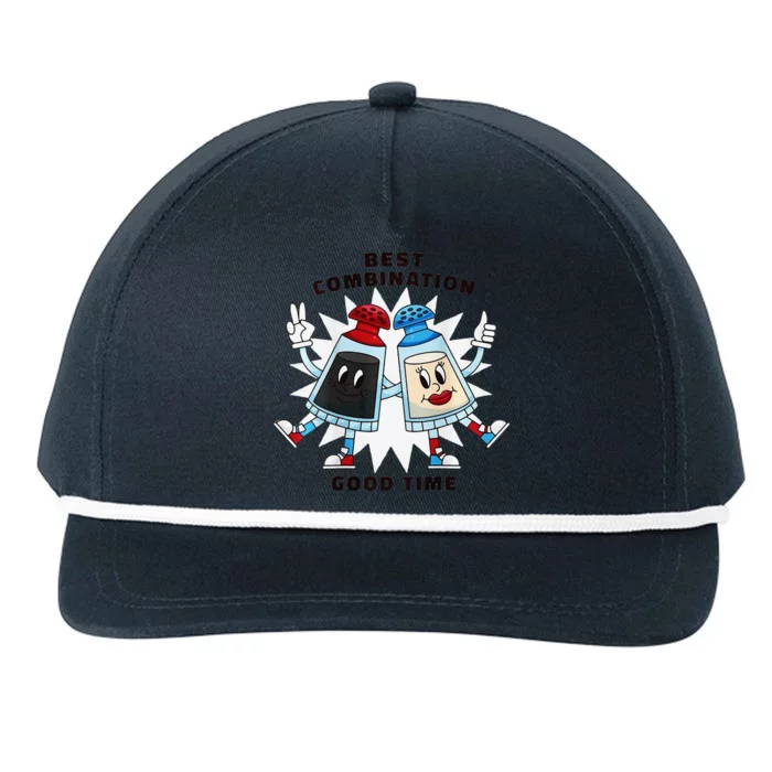 Best Combination Good Time Funny Snapback Five-Panel Rope Hat