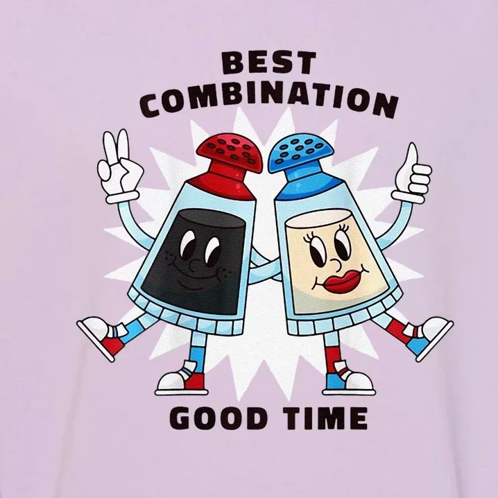 Best Combination Good Time Funny Garment-Dyed Sweatshirt