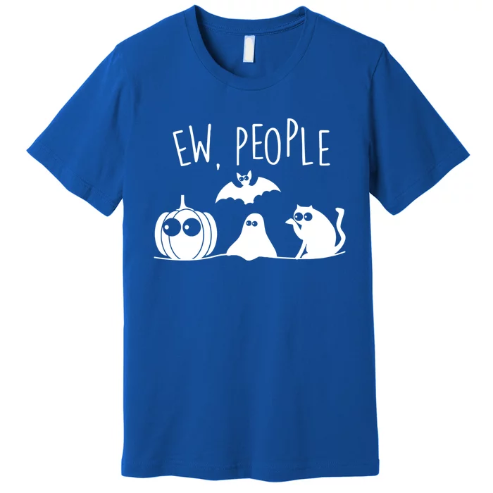 Black Cafunny Gift Funny Ew People Meowy Cat Lovers Meaningful Gift Premium T-Shirt