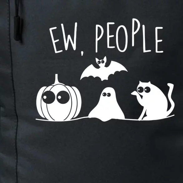 Black Cafunny Gift Funny Ew People Meowy Cat Lovers Meaningful Gift Daily Commute Backpack