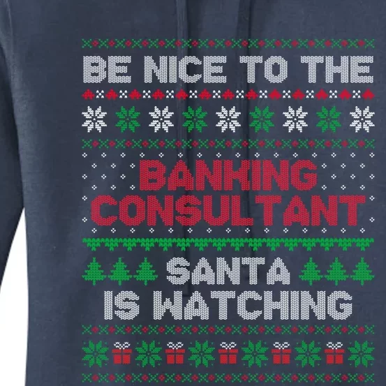 Banking Consultant Gift For Banking Consultant Ugly Sweater Gift Women's Pullover Hoodie