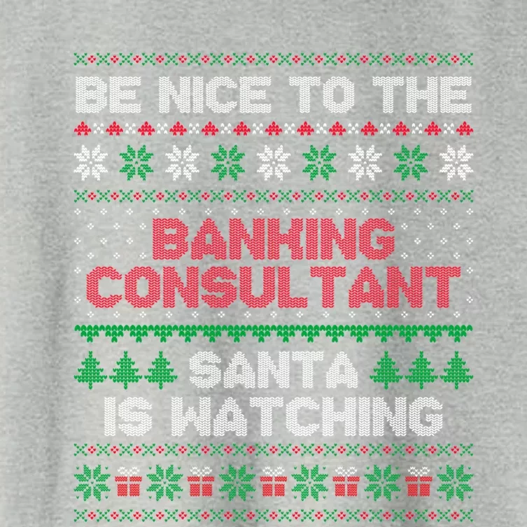 Banking Consultant Gift For Banking Consultant Ugly Sweater Gift Women's Crop Top Tee