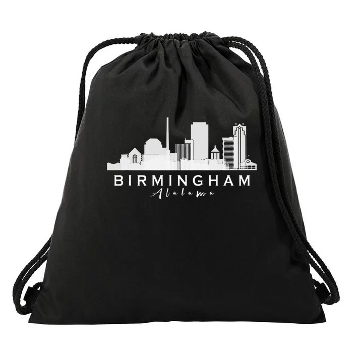 Birmingham City Graphic Silhouette Alabama Drawstring Bag