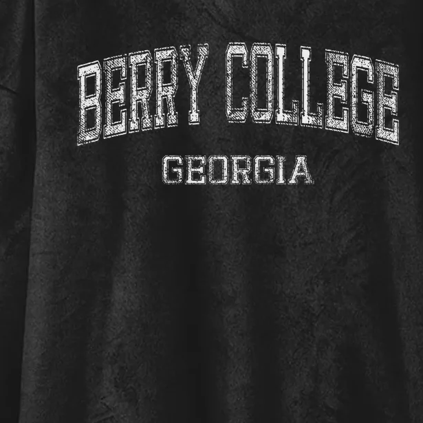 Berry College Georgia Retro Sports Design Hooded Wearable Blanket