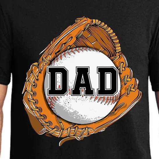 Baseball Catch Glove Baseball Dad Baseball Daddy Fathers Day Pajama Set