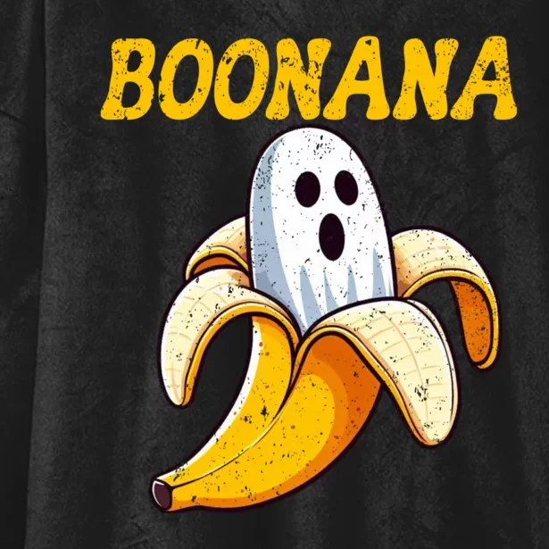 Boonana Cute Ghost Banana Halloween Costume Hooded Wearable Blanket