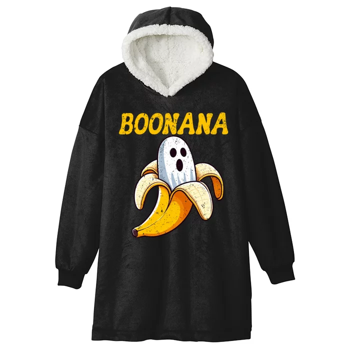 Boonana Cute Ghost Banana Halloween Costume Hooded Wearable Blanket