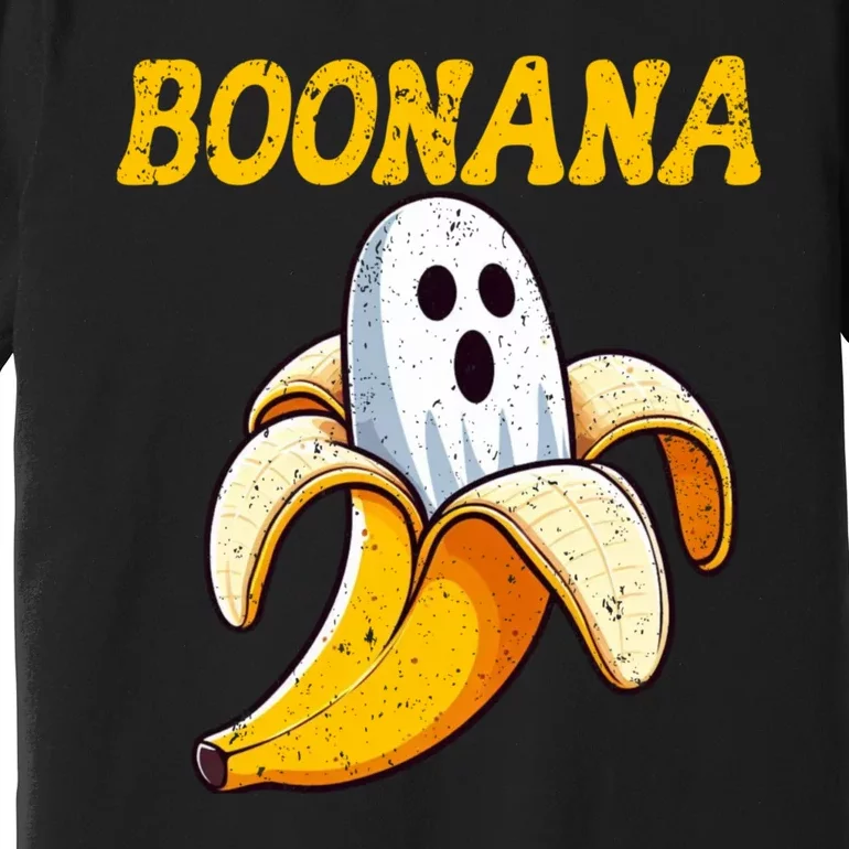 Boonana Cute Ghost Banana Halloween Costume Premium T-Shirt