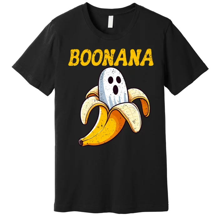 Boonana Cute Ghost Banana Halloween Costume Premium T-Shirt